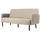 MEET powered by PAPERFLOW 3-Sitzer Sofa LISBOA elfenbein schwarz Stoff 176,0 x 81,5 x 83,0 cm, 1 St.