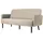 MEET powered by PAPERFLOW 3-Sitzer Sofa LISBOA elfenbein schwarz Stoff 176,0 x 81,5 x 83,0 cm, 1 St.