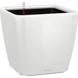 LECHUZA Quadro LS 28 Komplettset 28 x 28 x 26 cm weiß hochglanz