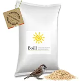 Boill/Sonnenblumenkerne geschält Bruch 25 kg - Vogelfutter direkt vom Hersteller, Wildvögel Garten Futter Neue Ernte ganzjahresfutter gebrochen, gehackt