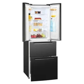Bomann KG 7361 IX French Door (320 l, 1860 mm hoch, Schwarz)