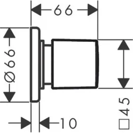 Hansgrohe Metris Absperrventil E Unterputz, 31677140