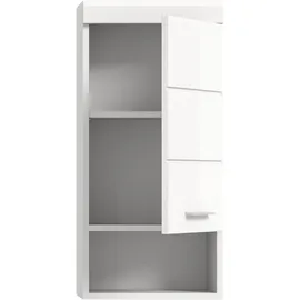 INOSIGN Hängeschrank INOSIGN "SIENA, Breite 37cm, 1 Tür, 1 offenes Fächer, 1 Einlegeboden, MDF-Front", weiß, B:37cm H:79cm T:24cm, FSC-zertifizierter Holzwerkstoff, Schränke, Hängeschrank, in verschiedenen Farben erhältlich, Badmöbel, Badschrank, Schrank, Bad