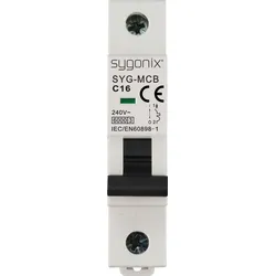 Sygonix SY-6440982 SYG-MCB 1P/C16/6KA Leitungsschutzschalter 1polig 16 A 240 V/AC