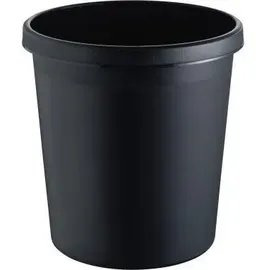 Helit Papierkorb 18 l Schwarz