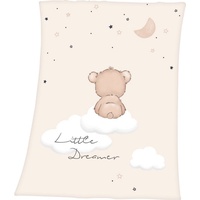 Baby Best Babydecke Little Dreamer«, mit niedlichem Teddydesign, Kuscheldecke beige