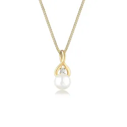 Perlenkette »Infinity Unendlichkeit Topas 585 Gelbgold«, 48371543-0 Gold ohne Stein