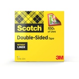 Scotch doppelseitiger Klebefilm 665, 12 mm x 32,9 m