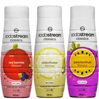 Sirup für SODASTREAM Rote Beeren + Holunderblüte + Passionsfrucht Zero 440ml