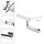 Keuco REVA Toilettenpapierhalter mit Glasablage, offene Form, Rollenbreite 100/120mm