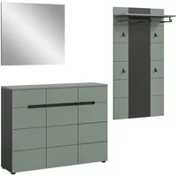 Xonox.home Canu 3tlg. 215x190x37 cm in Korpus Basalt grau