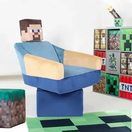 Phoenix Minecraft Loungesessel Textil 69 x 96 x 75 cm Blau/Mehrfarbig drehbar
