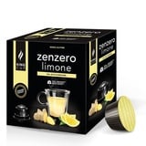 King Cup - 1 Packung mit 10 Zuckerfreier Ingwer und Zitrone Kapseln, 10 Kapseln Kompatibel mit dem Nescafè Dolce Gusto-System, Getränk mit Zitronen und Ingwergeschmack, Glutenfrei und Laktosefrei