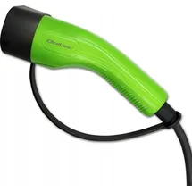 Qoltec Mobile EV-Ladegerät mit einstellbarem 2in1 Typ2 SCHUKO 3,5kW 230V | LCD | Tragbar | Wallbox 5m