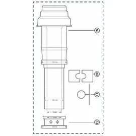 Buderus Grundbausatz DO DN 60/100 schwarz