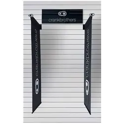 Crankbrothers Logo Banner, black/white