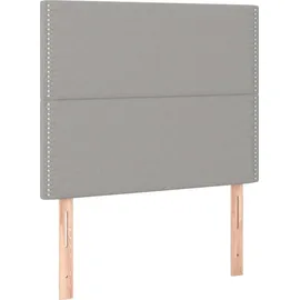vidaXL Boxspringbett 100 x 200 cm Hellgrau