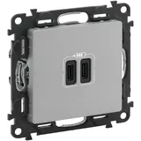 Legrand USB-Steckdose 5 St. Grau