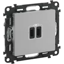 Legrand USB-Steckdose 5 St. Grau