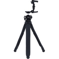 Rollei Monkey Pod 3: Vielseitiges Mini-Stativ - Smartphone, Kamera, Selfie-Stick - Kompatibel, flexibel, leicht, 360° drehbarer Kugelkopf (schwarz)