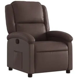 vidaXL Relaxsessel Kunstleder 75 x 100 x 80 cm Braun mit verstellbarer Rückenlehne
