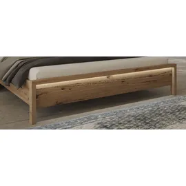 Home Affaire Massivholzbett HOME AFFAIRE "Ambroise aus Wildeiche", braun, B:189cm H:97cm L:214cm, Betten, Massivholzbett, inkl. LED-Beleuchtung, wahlweise auch in Überlänge erhältlich