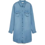 Vero Moda Silla Short Kleid Light Blue Denim XL