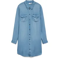 Vero Moda Silla Short Kleid Light Blue Denim XL