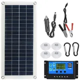 20-w-flexibles-solarpanel-set, Usb-ladeschnittstelle Mit 12-v-schalter, Solarpanel Mit 300-w-regler, Wasserdichte Solarzellen, Für Handy, Wohnmobil, Auto