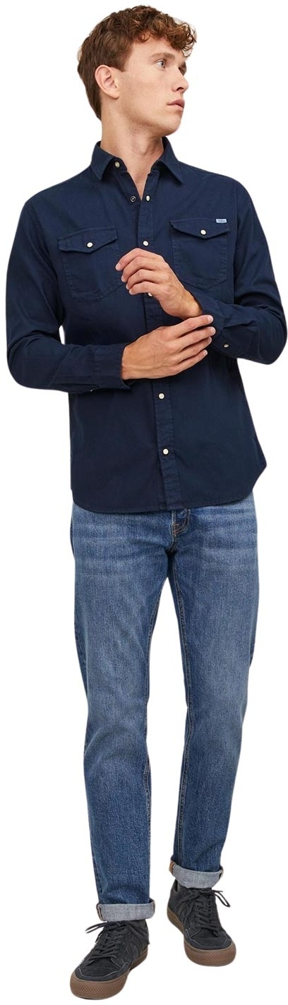 Jack & Jones Jeanshemd Heridan Shirt in Dunkelblau-XXL