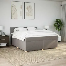 vidaXL Boxspringbett 180 x 200 cm Taupe