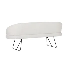 Sofa.de Sitzbank Chess Weiß 180 x 88 x 65 cm