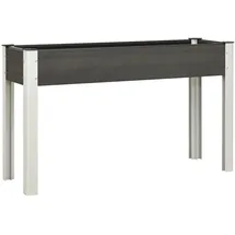 furnicato Garten-Hochbeet Grau 120x40x75 cm WPC