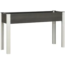 furnicato Garten-Hochbeet Grau 120x40x75 cm WPC