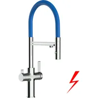 VIZIO Einhebelmischer mit Schlauchbrause Blau