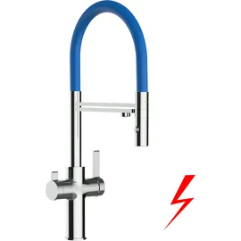 VIZIO Einhebelmischer mit Schlauchbrause Blau