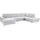 sit&more Wohnlandschaft SIT & MORE "Santorini U-Form", silber, B:340cm H:82cm T:224cm, Luxus-Microfaser ALTARA NUBUCK (100% Polyester) / Struktur (100% Polyester);Flachgewebe (100% Polyester) / Struktur (100% Polyester), Sofas, Wohnlandschaft, mit Federkern und