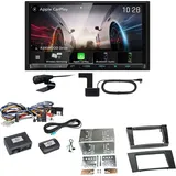 Kenwood DMX8021DABS Android Auto CarPlay Einbauset für Mercedes W211 CLS W219