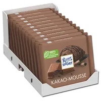 (15,35€/1kg) Ritter Sport Kakao-Mousse, Schokolade, 11 Tafeln je 100g