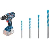 Bosch Professional 18V System Akku Bohrschrauber GSR 18V-28 (ohne Akkus und Ladegerät, im Karton) + 4x Expert CYL-9 MultiConstruction Bohrer Set (für Beton, Ø 4-8 mm, Zubehör)