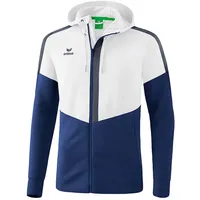 Erima Squad Trainingsjacke mit Kapuze white/new navy/slate grey 3XL