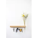 FlowerBar by Trockenblumen-Manufaktur Schlüsselbrett FlowerBar Keys “SOMMERWIESE”, magnetisches Schlüsselbrett, Eiche, (Glixia, Lavendel, Gänseblümchen, Schleierkraut, Craspedia, Phalaris) bunt