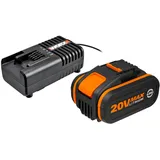 Worx WA3604 Ladestation Set 20 V Li-Ion 4 Ah