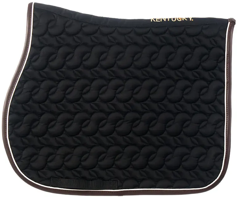 Kentucky Horsewear Schabracke Absorb ohne KentuckyLogo - Weiss-Weiß-Braun - Weiss-Weiß-Braun