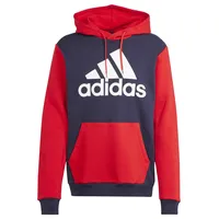 Adidas Herren Essentials Fleece Big Logo Hoodie Kapuzensweatshirt, Legend Ink/Better Scarlet, S