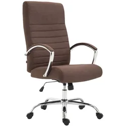 TPFLiving Bürostuhl Vallon Stoff Taupe