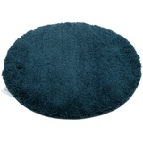 TOM TAILOR Badematte Cozy Bath UNI, Höhe 27 mm, rutschhemmend beschichtet, fußbodenheizungsgeeignet, Polyester, rund, Badteppich, Uni Farben, rechteckig, rund und oval erhältlich grün rund | Ø 60 cm x 27 mm