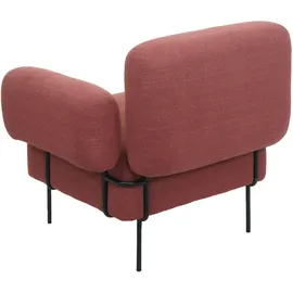 Mendler Lounge-Sessel HWC-L83 Bouclé 0 x 0 x 0 cm Altrosa höhenverstellbar