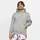 Nike Sportswear Club Fleece Hoodie 063 dk grey heather/matte silver/white XXL
