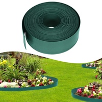 YRHome Rasenkante Kunststoff Beeteinfassung Mähkante Rolle -20m Lang 12cm Hoch Beetumrandungen Garten Rasenmähkante für Raseneinfassung Blumenbeet Gartenumrandung, Grün